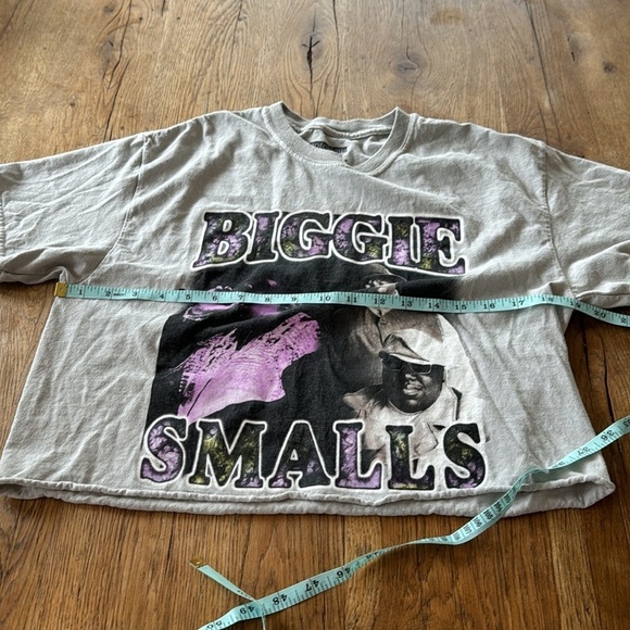 BIGGIE SMALLS CUT OFF T SHIRT THE NOTORIOUS B.I.G! - Picture 5 of 6